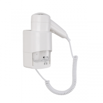 S&Egrave;CHE-CHEVEUX MURAL 1200W   22x23x11CM BLANC ABS (1 UNIT&Eacute;)