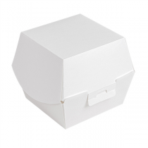 BO&Icirc;TES HAMBURGER THEPACK  14,4x14x11,5 CM (XL TALLER) BLANC CARTON NANO-MICRO (500 UNIT&Eacute;)
