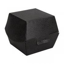 BO&Icirc;TES HAMBURGER THEPACK  14,4x14x11,5 CM (XL TALLER) NOIR CARTON NANO-MICRO (500 UNIT&Eacute;)