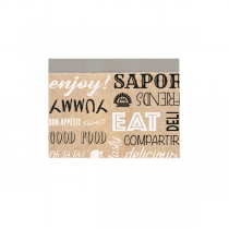 SACHETS ANTI-GRAISSE POUR FRITURES "PAROLE" 40+20 G/M2 12+5x9 CM MARRON KRAFT + ALUMINIUM (500 UNIT&Eacute;)