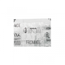 SACHETS INGRAISSABLES POUR SANDWICHES "PAROLE" 35+20 G/M2 12+5x9 CM ARGENTE PARCHEMIN + ALUMINIUM (500 UNIT&Eacute;)