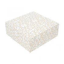 BO&Icirc;TES PATISSERIES SANS FEN&Ecirc;TRE THEPACK "DECO"  20x20x8 CM BLANC CARTON NANO-MICRO (200 UNIT&Eacute;)