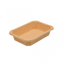 R&Eacute;CIPIENTS RECTANGULAIRES  700 ML 300 +18 PE G/M2 18,4x13,4x4,5 CM NATUREL KRAFT (300 UNIT&Eacute;)