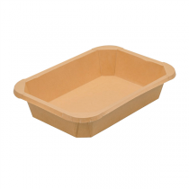 R&Eacute;CIPIENTS RECTANGULAIRES  900 ML 300 +18 PE G/M2 21,6x15,4x4 CM NATUREL KRAFT (300 UNIT&Eacute;)
