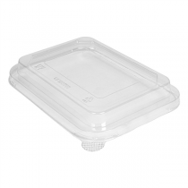 COUVERCLES POUR R&Eacute;F. 278.21/ 278.25   19,1x13,8x2,8 CM TRANSPARENT PET (300 UNIT&Eacute;)