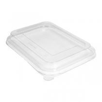 COUVERCLES POUR R&Eacute;F. 278.22/ 278.26   22,3x16x2,5 CM TRANSPARENT PET (300 UNIT&Eacute;)