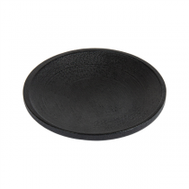 MINI ASSIETTES RONDES BAMBOO  &Oslash; 6x1 CM NOIR BAMBOU (12 UNIT&Eacute;)