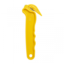 CUTTER POUR FEUILLARD   6x1x16,5 CM JAUNE PLASTIQUE (12 UNIT&Eacute;)