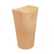 GOBELETS "PUSH PACK"  480 ML 275 + 25 PE G/M2 8,5/&Oslash;6x14 CM NATUREL CARTON (1000 UNIT&Eacute;)