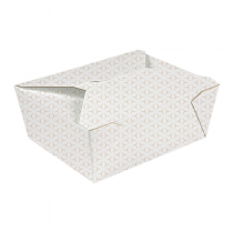 BO&Icirc;TES AM&Eacute;RICAINES MICRO-ONDABLES THEPACK "CUBE" 1350 ML 15,2x12,1x6,5 CM BLANC/NATUREL CARTON NANO-MICRO + PP (300 UNIT&Eacute;)