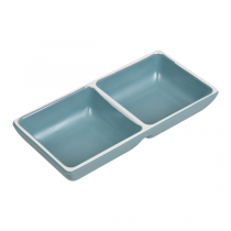 R&Eacute;CIPIENTS 2 SAUCES ASAMI WARE  15,2x7,7x3 CM BLEU M&Eacute;LAMINE (12 UNIT&Eacute;)
