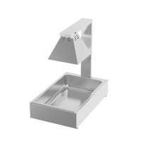 LAMPE &Agrave; INFRAROUGE CHAUFFANTE 1 LAMPE   34,3x55,9x56,9 CM ARGENTE INOX (1 UNIT&Eacute;)