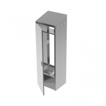 ARMOIRE AVEC &Eacute;VIER ARROW  63,5x56,5x213,4 CM ARGENTE INOX (1 UNIT&Eacute;)