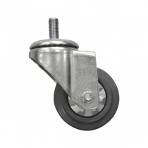 ROUE SANS FREIN POUR 127.67/158.10   &Oslash; 7,62 CM ARGENTE INOX (2 UNIT&Eacute;)