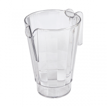 PICHETS EMPILABLES  1500 ML &Oslash; 13,6/7,6x20 CM TRANSPARENT SAN (12 UNIT&Eacute;)