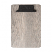 PORTE MENU AVEC PINCE   16,7x24,5x0,3 CM GRIS BOIS (6 UNIT&Eacute;)
