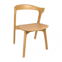 CHAISE SUPRA-TEK  49x51x77 CM MARRON CLAIR BOIS D&rsquo;ORME (2 UNIT&Eacute;)