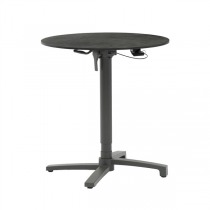 TABLE R&Eacute;GLABLE EN HAUTEUR SUPRA-TEK  &Oslash;70x72-107 (h)CM GRIS ALUMINIUM (1 UNIT&Eacute;)
