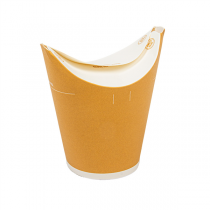 GOBELETS 1 PAROI FERMETURE PAPILLON  180 ML - 6 oz 250 + 18 PE G/M2 &Oslash;6,4/5,8x12,5 CM BLANC CARTON (800 UNIT&Eacute;)