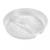 POTS &Agrave; INSERTER 2 COMPART.   &Oslash;15x2,5CM TRANSPARENT PP (300 UNIT&Eacute;)