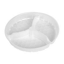 POTS &Agrave; INSERTER 3 COMPART.   &Oslash;18,4x2,5 CM TRANSLUCIDE PP (300 UNIT&Eacute;)