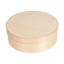 MINI BO&Icirc;TES CYLIND. COUVERCLE+CAPSULE WOOD 940 ML &Oslash; 15,5x5 CM NATUREL BOIS (100 UNIT&Eacute;)