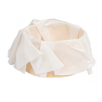 ANNEAU DE CUISSON AVEC PAPIER SILICON&Eacute; WOOD 55 ML &Oslash; 5x3 CM NATUREL BOIS (100 UNIT&Eacute;)