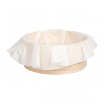 ANNEAU DE CUISSON AVEC PAPIER SILICON&Eacute; WOOD 545 ML &Oslash; 11,8x5 CM NATUREL BOIS (100 UNIT&Eacute;)