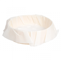 ANNEAU DE CUISSON AVEC PAPIER SILICON&Eacute; WOOD 600 ML &Oslash; 14x4 CM NATUREL BOIS (100 UNIT&Eacute;)