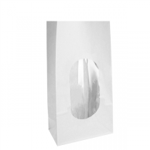 SACS SOS AVEC FEN&Ecirc;TRE  1700 GR 60 G/M2 + 30&micro; OPP 13+8x17 CM BLANC KRAFT (500 UNIT&Eacute;)