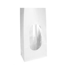 SACS SOS AVEC FEN&Ecirc;TRE  1200 GR 60 G/M2 + 30&micro; OPP 11+6x18 CM BLANC KRAFT (500 UNIT&Eacute;)