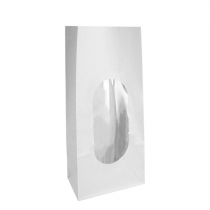 SACS SOS AVEC FEN&Ecirc;TRE  1000 GR 60 G/M2 + 30&micro; OPP 9+6x18 CM BLANC KRAFT (500 UNIT&Eacute;)