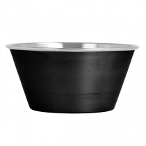 RAMEQUINS ARTINOX 60 ML &Oslash; 6,1x2,7 CM NOIR/ARGENTE INOX (12 UNIT&Eacute;)