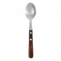 CUILL&Egrave;RES &Agrave; SOUPE - MANCHE EN BOIS ARTINOX "LYON"  20,2 CM ARGENTE INOX (12 UNIT&Eacute;)