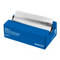 ALUMINIUM GAUFR&Eacute; EN BO&Icirc;TE DISTRIBUTRICE  15&micro; 30,5x27,3 CM ARGENTE ALUMINIUM (500 UNIT&Eacute;)