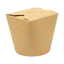 R&Eacute;CIPIENTS MULTIUSAGES MICRO-ONDABLES FEEL GREEN 780 ML 280 +18 PE G/M2 &Oslash;9,3x9,8 CM MARRON CARTON (50 UNIT&Eacute;)