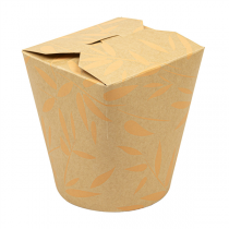 R&Eacute;CIPIENTS MULTIUSAGES MICRO-ONDABLES FEEL GREEN 960 ML 280 +18 PE G/M2 &Oslash;9,3x11,5 CM MARRON CARTON (50 UNIT&Eacute;)