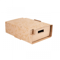 PLATEAUX "TRAITEUR" PETIT + &Eacute;TUI THEPACK "FEEL GREEN" 400 G/M2 34x26,5x11,5 CM NATUREL CARTON NANO-MICRO (25 UNIT&Eacute;)
