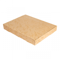 PLATEAUX MODULAIRES THEPACK "FEEL GREEN" 330 G/M2 40x30x5 CM NATUREL CARTON MICROCANAL (100 UNIT&Eacute;)
