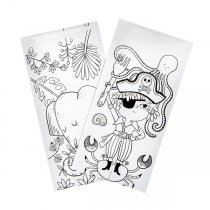 SACHETS COUVERTS + SERVIETTE COLOUR ME JUST IN TIME "COLOUR ME" 90 + 10PE G/M2 11,2x22,5 CM BLANC CELLULOSE (400 UNIT&Eacute;)
