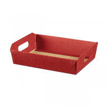 30 U. CORBEILLES   40x30x12 CM BORDEAUX CARTON (1 UNIT&Eacute;)
