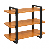 PR&Eacute;SENTOIR POUR BUFFET 3 &Eacute;TAGES   71,1x30,5x61 CM BOIS + FER (1 UNIT&Eacute;)