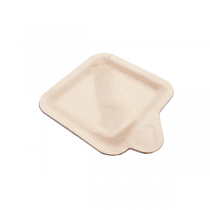 MINI ASSIETTES CARR&Eacute;ES WOOD  13,5x11,2x0,8 CM NATUREL BOIS (600 UNIT&Eacute;)