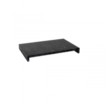 PR&Eacute;SENTOIR POUR BUFFET   25x12x3 CM NOIR MARBRE (1 UNIT&Eacute;)