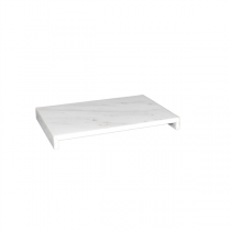 PR&Eacute;SENTOIR POUR BUFFET   25x12x3 CM BLANC MARBRE (1 UNIT&Eacute;)