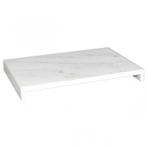 PR&Eacute;SENTOIR POUR BUFFET   40x15x3 CM BLANC MARBRE (1 UNIT&Eacute;)