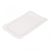 PLATEAUX PÂTISSERIE - PETITS  280 G/M2 17,5x11CM BLANC CARTON (250 UNITÉ) - Garcia de Pou