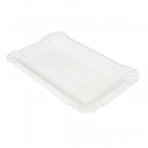 PLATEAUX PÂTISSERIE - PETITS  285 G/M2 20x13 CM BLANC CARTON (250 UNITÉ) - Garcia de Pou