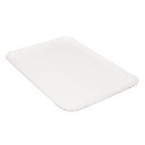 PLATEAUX PÂTISSERIE - MOYENS  500 G/M2 42x28 CM BLANC CARTON (100 UNITÉ) - Garcia de Pou