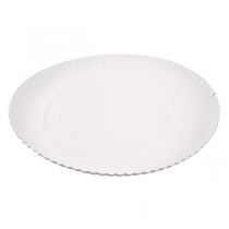 PLATEAUX PÂTISSERIE EN RELIEF  420 G/M2 Ø 26 CM BLANC CARTON (50 UNITÉ) - Garcia de Pou